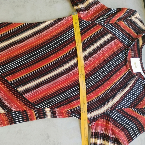 Maeve Anthropologie Parkside Knit Maxi Dress Long Sleeve Asymmetrical Hem Large - Picture 12 of 13